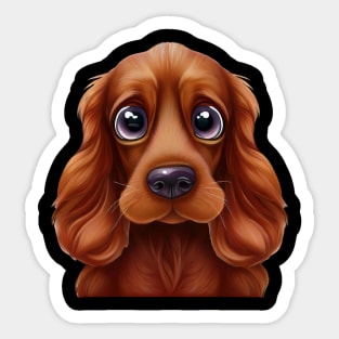 Wagtastic Irish Setter Sticker